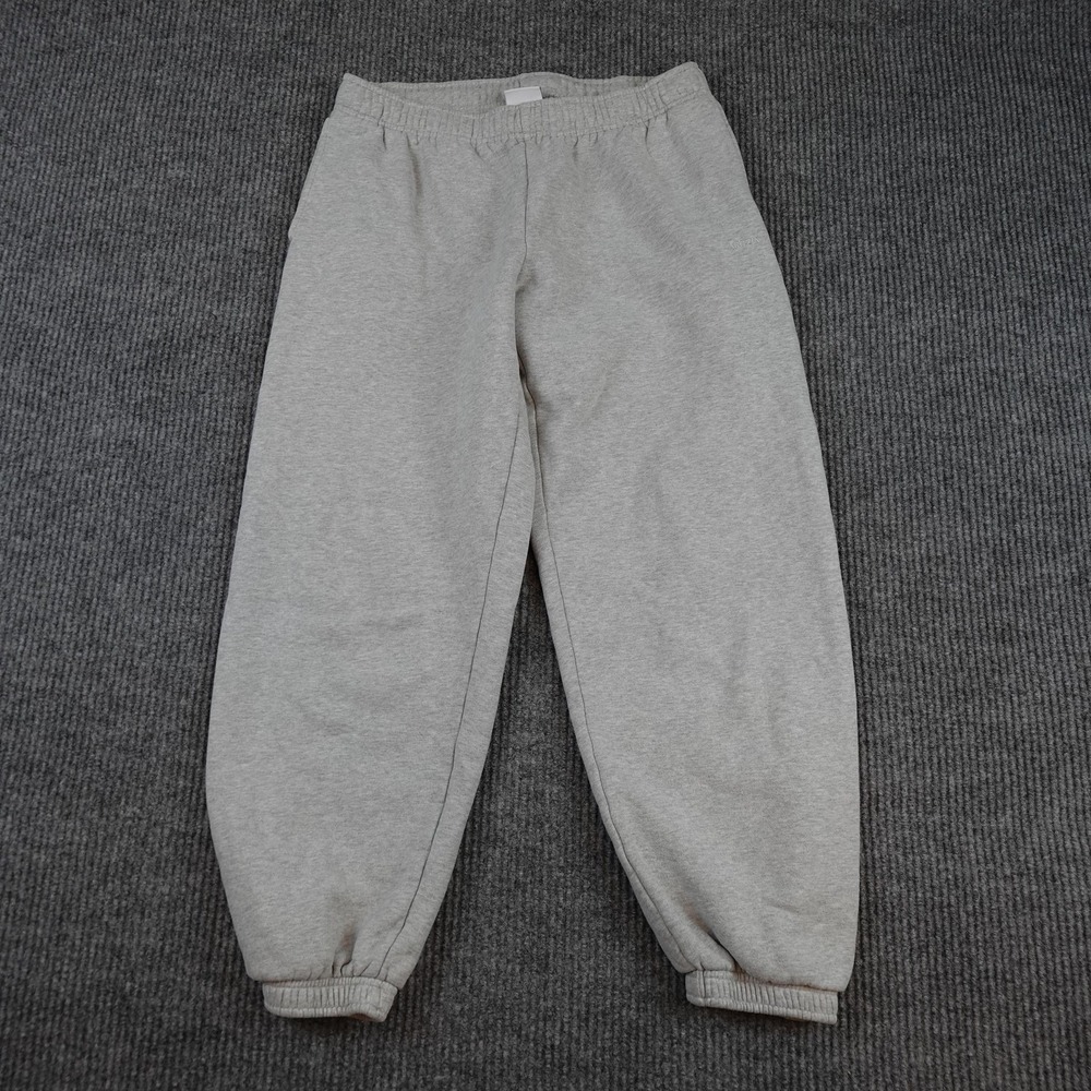 Aritzia Sweatfleece Mega Fit Sweatpants Womens Medium Gray Fleece Elastic Waist